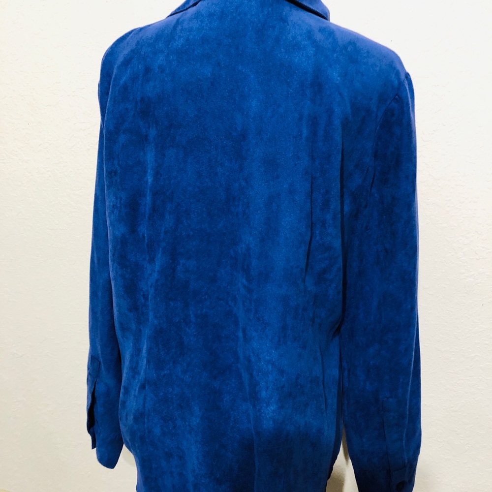 Notations Royal Blue Button-Down Shirt - Picture 2 of 4